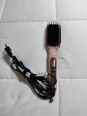 Lange Pink Ceramic Hair Straightening Brush